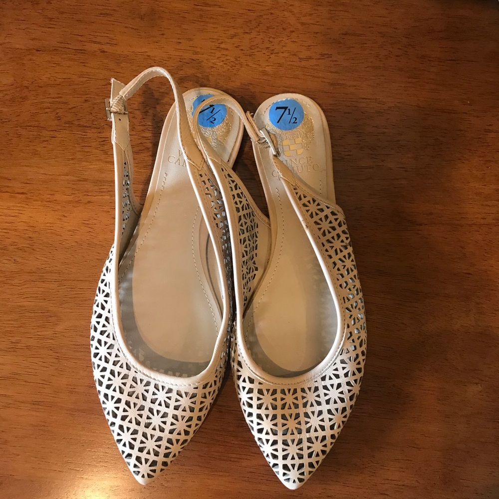 Vince Camuto flats, sling back sandals 7,5